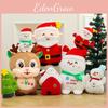 Christmas Plush Doll With Santa Snowman Reindeer And Tree Decor For Holiday Gift And Home Decor