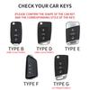 Suede Leather Car Key For Volkswagen VW DASAUTO PASSAT TAYRON Sagitar Tiguan Teramont CC Golf Bora Tavendor ID.3 TALAGON Magotan