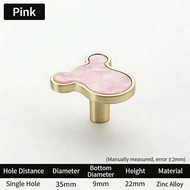 New Modern Cupboard Drawer Knobs Wardrobe Furniture Single Hole Door Handle Simple Personality Children Room Bedside Table Knobs