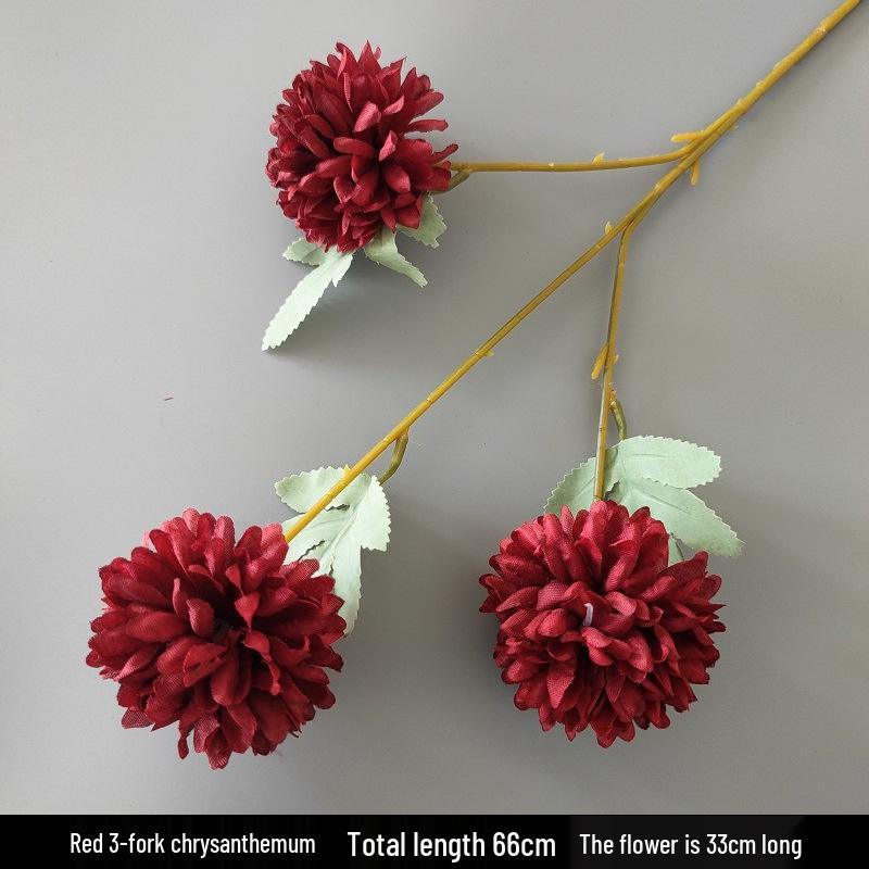 Shunran Dark Red Wine Artificial Wedding Flowers for Chinese Engagement Décor & Aisle Hanging Displays