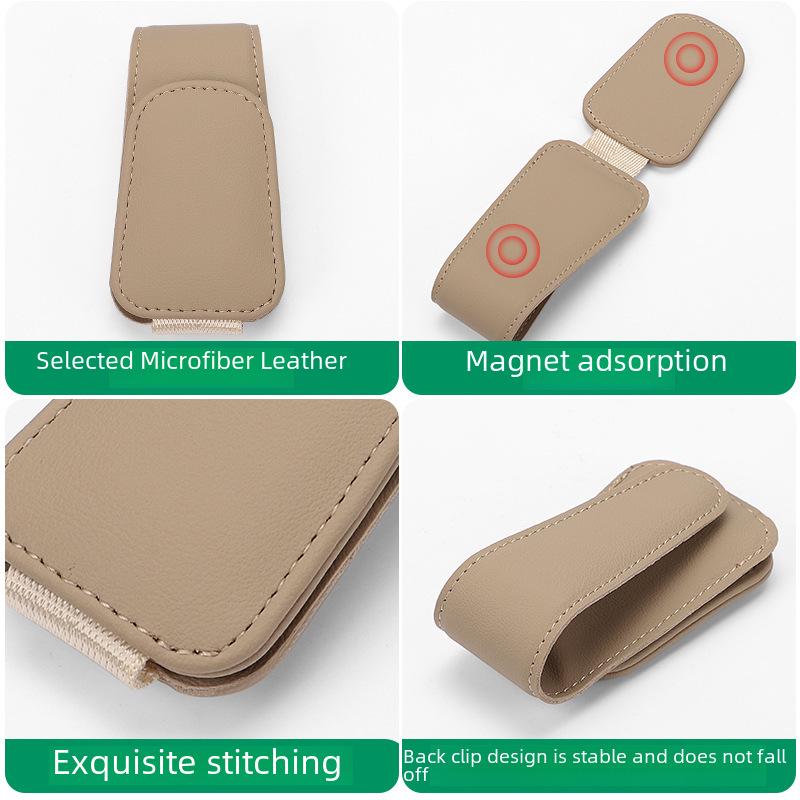 Multi-Function Car Visor Sunglasses Holder and Card Clip