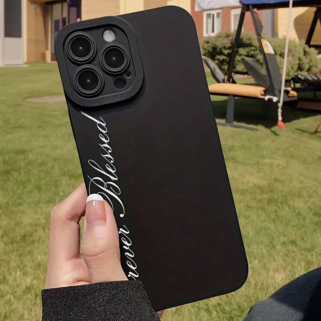 The new simple Korean style is suitable for iphone17 mobile phone case Apple 16promax/15 English 14pro13 Europe and America