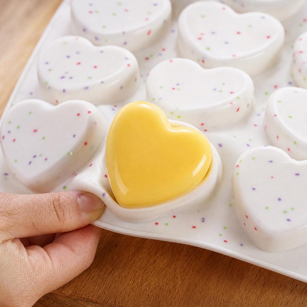 Multi Heart Shape Silicone Mold Food Grade Flexible Non Stick Mousse Mold for Baking Chocolate Candy Soap Making Kitchen Tool