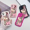 Mobile Phone Cases for iPhone 11 13 XR 15 Pro Max 12 14 Pro Max Case iPhone 16 7 Plus 8 Plus XS Max Big Wave Solid Color Cartoon Anti-drop Waterproof