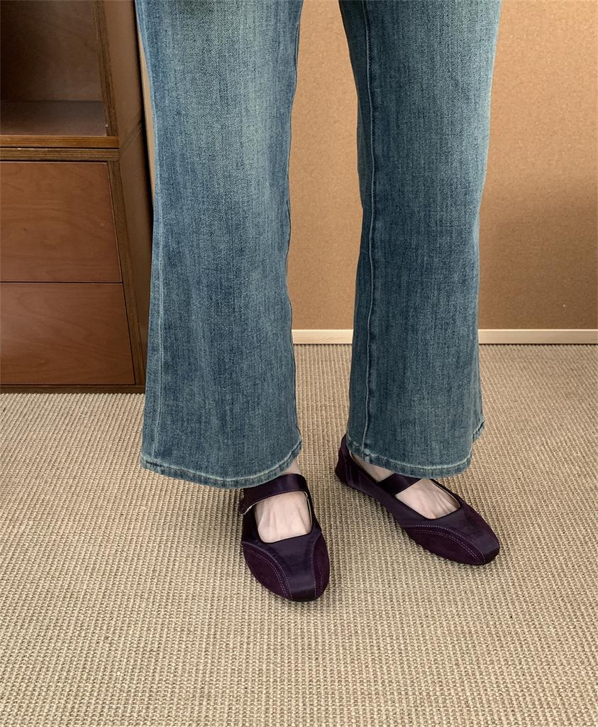 French Silver Casual Style Square Head Single Shoes Fairy Shoes 2025 New Spring Skirt Fashion Mary Jane Shoes