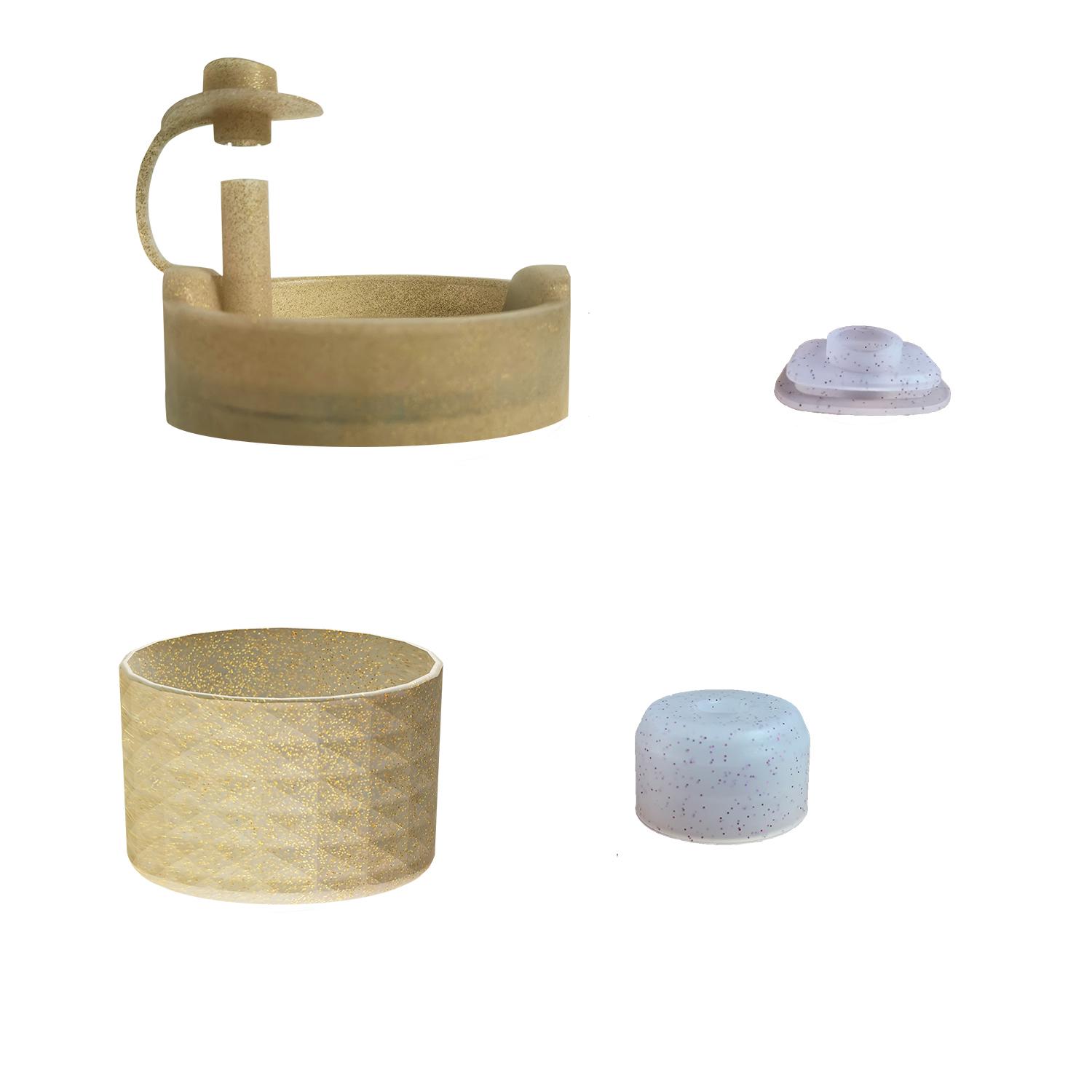 

Популярный комплект из 4 шт./комплекта цветных многофункциональных силиконовых защитных чехлов для стакана Stanley Quencher H2.0 40 унций, аксессуары для чашек золотой