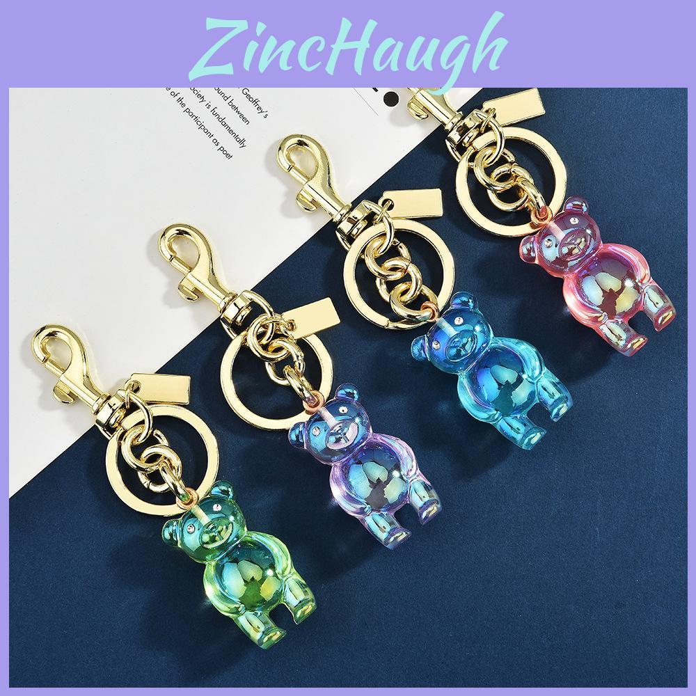 Style 3d Bear Keychain With Electroplated Metal For Bag Decoration