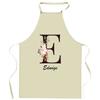 Tablier De Cuisine - Edwige Lettre - Impression Bretonne - Coton Épais - Liens Ajustables