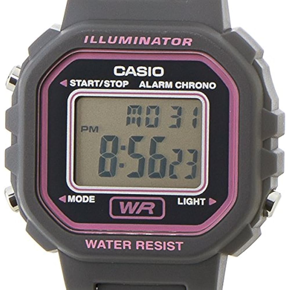 Casio Casio LA-20WH-8A LA20WH-8A Standard Digital Pink Gray Ladies Watch Wristwatch [Parallel I...