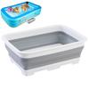 Foldable Foot Bath Folding Foot Bath Bowl Feet Soaking Bucket Pool Accessories for Hot Water Dry Skin Pedicure Salon Home