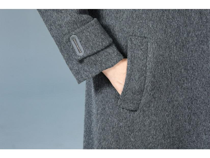 Women's Mid-length Cashmere Wool Coat - Double-Sided, High-End Autumn/Winter 2025 Fashion Outerwear