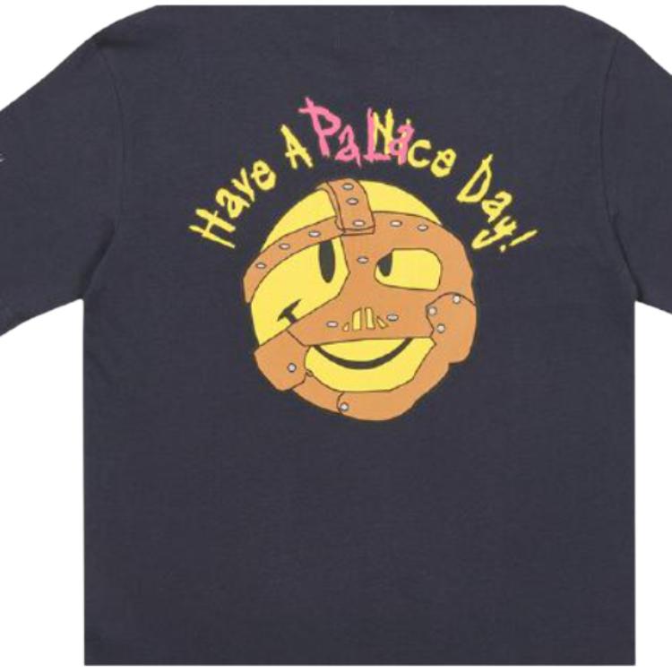 Palace X WWE Nice Day T-Shirt Navy Unisex Tops Blue P22TS461
