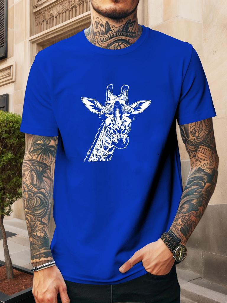 Unisex Summer 100 Cotton Crew Neck T Shirt Vintage Animal Graphic Print Oversized Short Sleeve Streetwear Breathable Loose Daily We