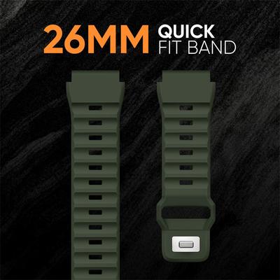 26 mm breites, weiches Silikon-Uhrenarmband für Garmin Fenix 7 7X Pro 6 6X 5 5X Plus QuickFit-Band