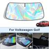 Foldable Front Windshield Sun Shade For Volkswagen Golf UV Reflective Sun Protection Cover Car Interior Accessories