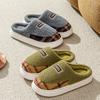 Cotton slippers home autumn and winter warm shoes platform cotton shoes plush slippers couple non-slip indoor cotton mop