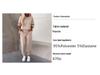 2026 Women's Autumn Casual Two-Piece Set: Solid Color Crew Neck Top and Nine-Point Pants.