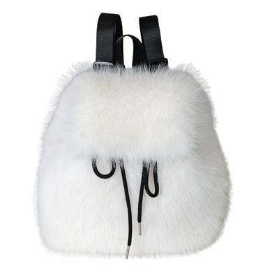 Maison De TAO Fur Large Perfect for and Everyday Use Women's Backpack, Fluffy, Lightweight, Capacity, Stylish, Cute, Commuting, School, Winter,