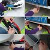 Car Bumper Lip Stickers Soft Carbon Fiber Car Rubber Bumper Strip Outside Bumper Front Lip Car Bumper Protectors