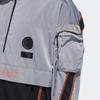 Adidas Sports Stand Collar Half-Zip Jacket Men Jackets Black Grey GP0843