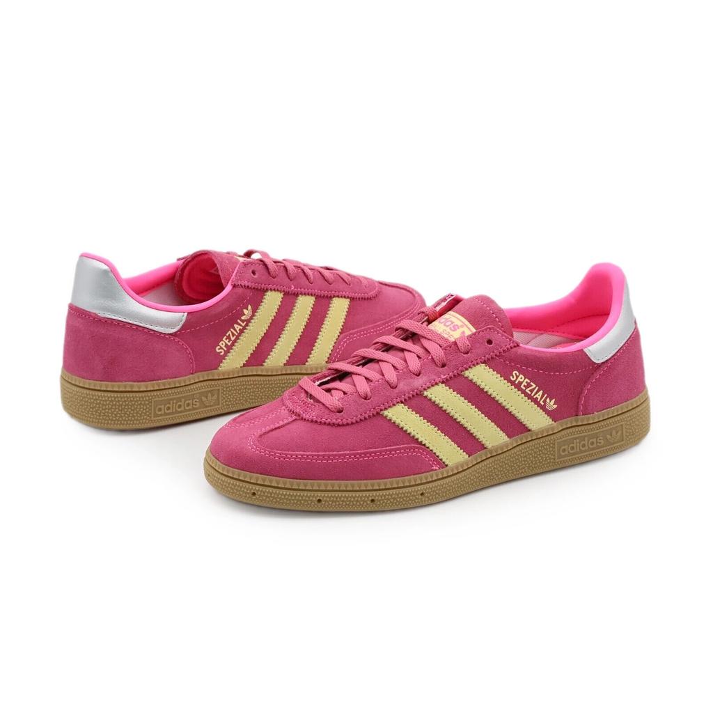 JI1407 Adidas Originals Handball Spezial Lucid Pink Almost Yellow Silver (Women'
