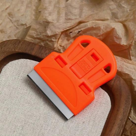 3 stk Lille Rengøringsskraber med Rustfrit Stålblad Flise Rengøring Spartel Bilrude Hjem Klistermærke Fjerner Værktøj til Klæbemiddel