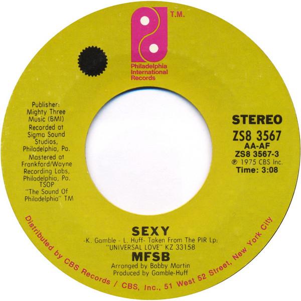 

7inch Record MFSB - Sexy / Human Machine ZS83567 Philadelphia In 1975 US Soul/Funk Used