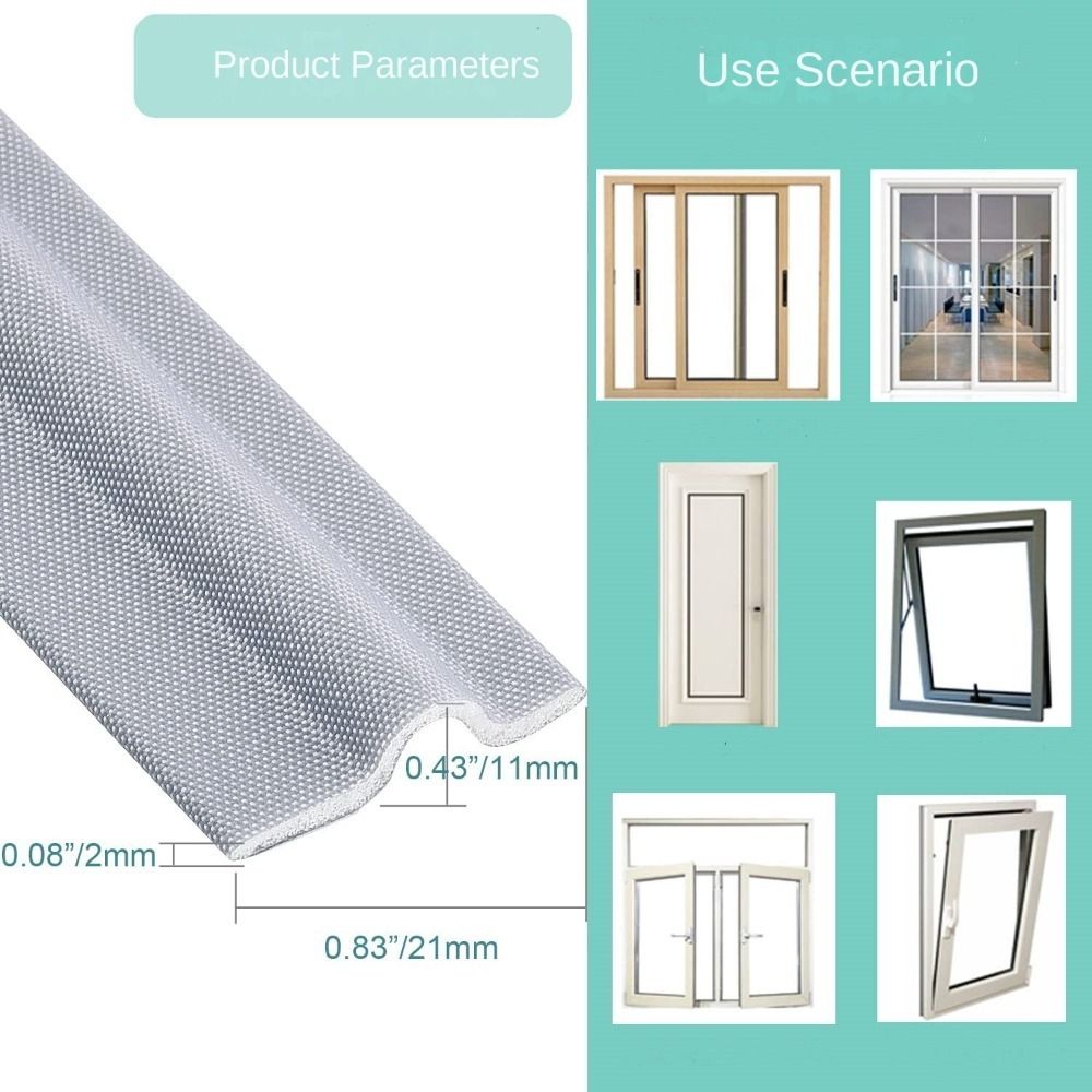 Шумоизоляция Уплотнительная лента для окон и дверей Ветрозащитная звукоизоляционная Уплотнители для оконных рам Заполнитель щелей Уплотнительная лента белый