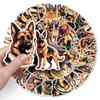 50 German Shepherd Cartoon Stickers: Waterproof, Decorative for Phone Cases, Water Bottles, Journals