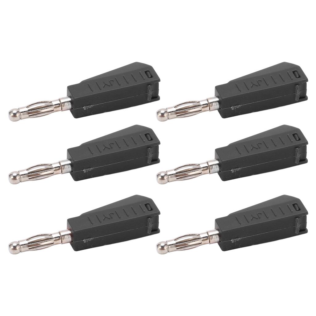 20pcs Banana Plug 4mmCelsius0.16in Low Signal Loss Stable Current Compact Convenient Electrical Connector