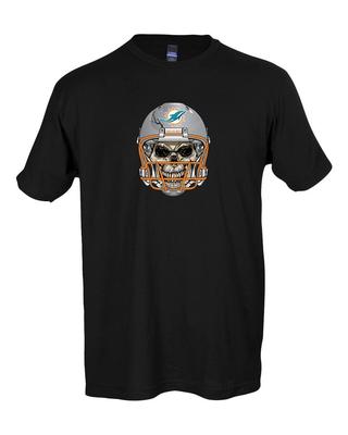 Miami Dolphins Skull HelmeT-Shirt 6 Sizes!! S-5XL