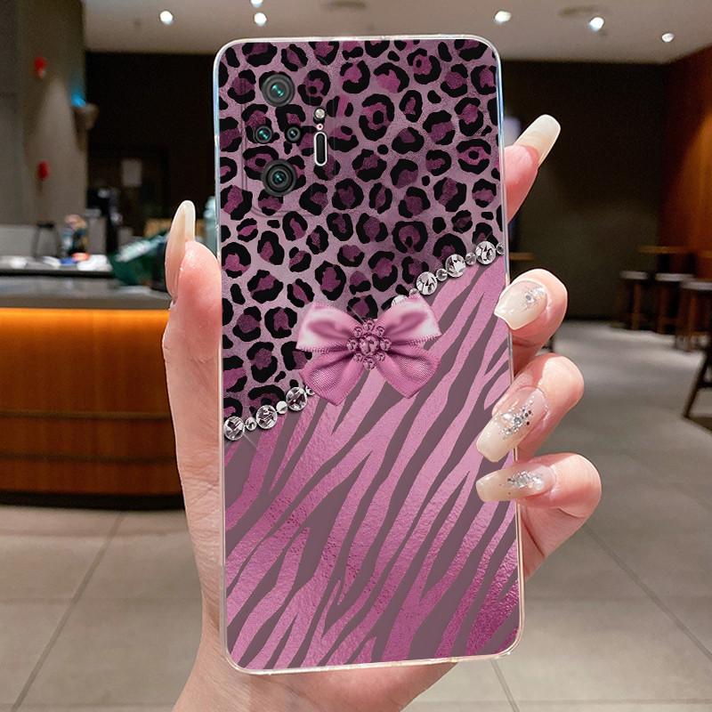 For Xiaomi Redmi Note 10 Pro / Note10 / Note 10S / Poco M5S Case Clear Luxury Butterfly Flower Transparent Soft TPU Phone Cover