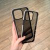 Suitable for Apple 16 Phone Cases, Simple and Contrasting Color Edges, Transparent 14, Matte Back Panel 15