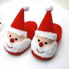 Christmaswinter Shoes Newborn Plush Warm Snow Boots Christmas Santa Soft Soled Toddler Shoes - RIpj