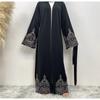 New Arrival Fashion Lace Embroider Robe Cardigan Dress Embroidered Ethnic Style Dress