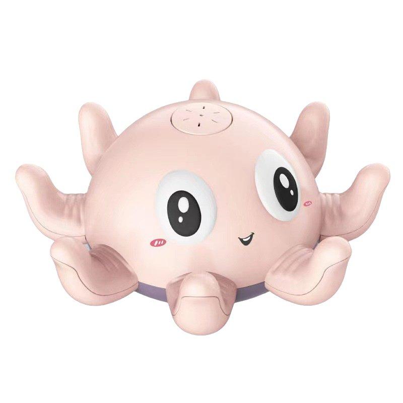 Baby Bath Octopus Toys Auto Induction Spray Water Shower Led Flickering Lamp