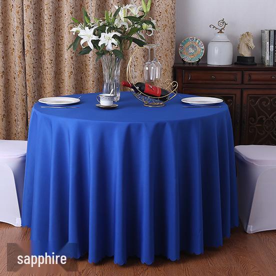 Runde rote Polyester-Tischdecke für Hochzeiten, Essen, Bankette, Hotel- und Restaurantgebrauch