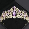 Baroque Vintage Princess Queen Bridal Crown Headwear Crystal Tiara for Women Wedding Crown Hair Dress Accessories Jewelry Crown