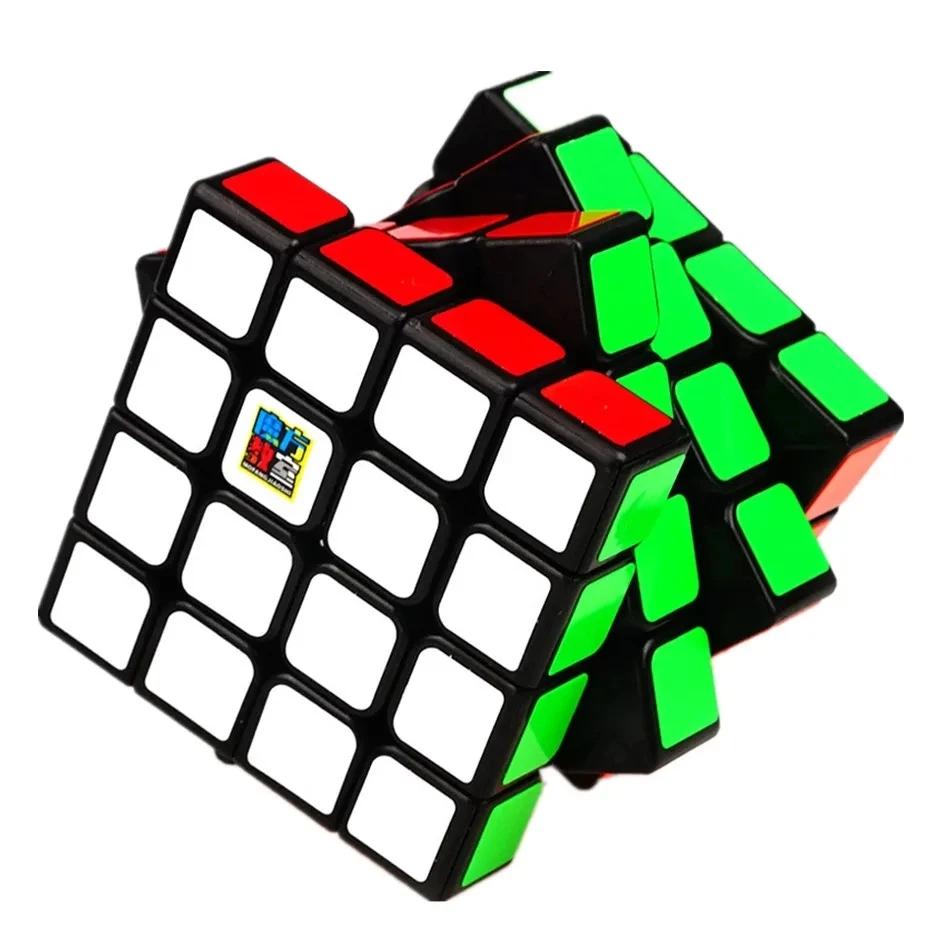 

MoYu Meilong 4x4x4 Magic Speed Cube Stickerless/Black Sticker 4x4 Professional Puzzle Cubes Educational Toys for Children