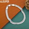 925er Sterlingsilber Einfaches und Elegantes Ineinandergreifendes Armband - Romantischer Geschenk Schmuck