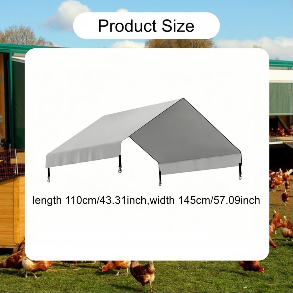 Tarp Chicken Coop Cover Replacement Sun Protection Shade Cloth Duck for Farm Enclosures