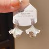 Silver Needle Diamond Tassel Drop Earrings: Elegant, Fashionable, Statement Design