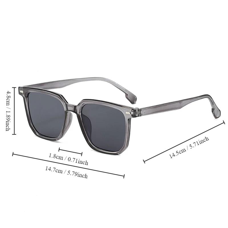 Square Vintage Sunglasses Men Women Designer Mirror Lens UV Protection Fashion Retro Sun Glasses Unisex Driving Outdoor