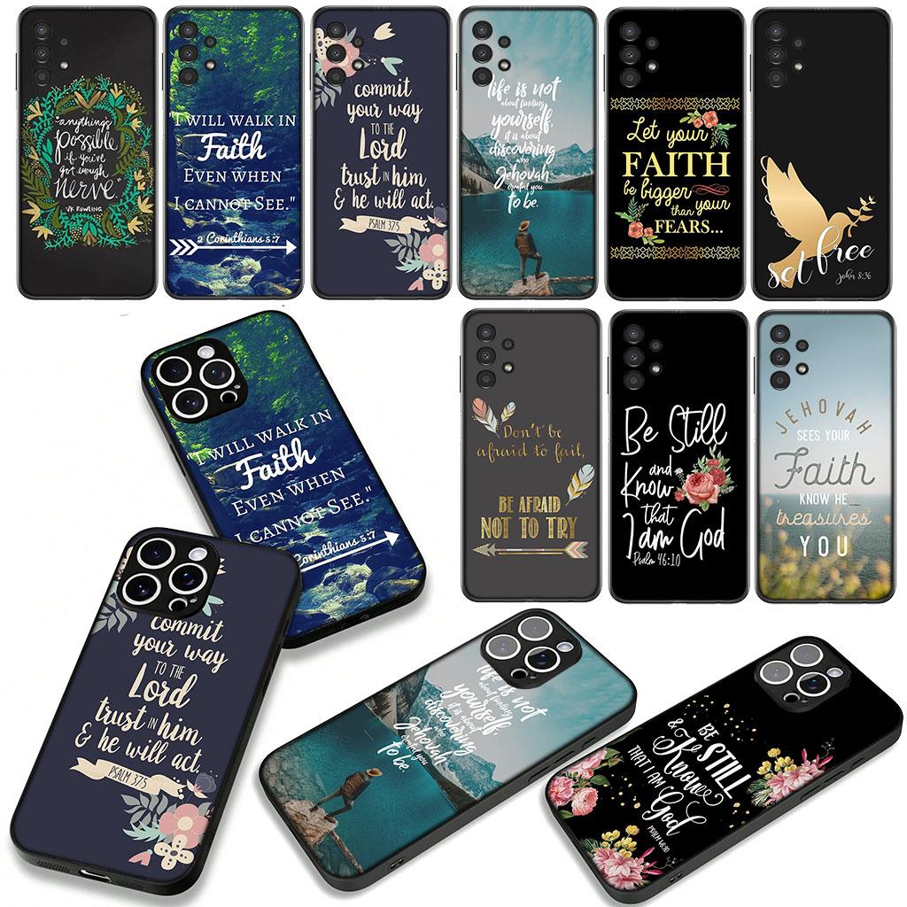 Cover for Huawei P30 P20 P10 Mate 10 20 Pro Lite Y9A Y8S P Smart Y7 Y9 Prime Case Bible Verse Faith Christian Philippians Flower
