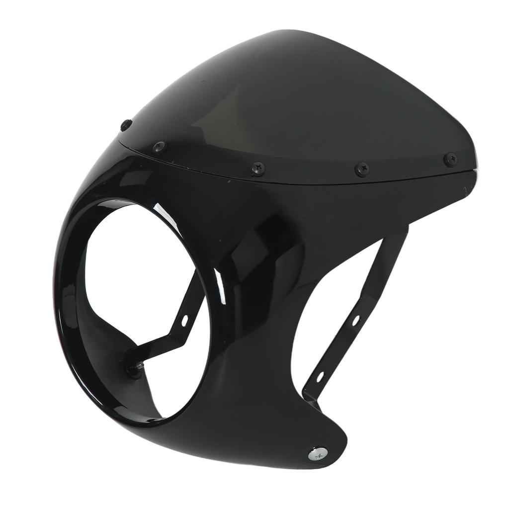 7in Motorrad Scheinwerfer Verkleidung Schutz Windschutzscheibe Universal für Die Meisten Motorräder Runde