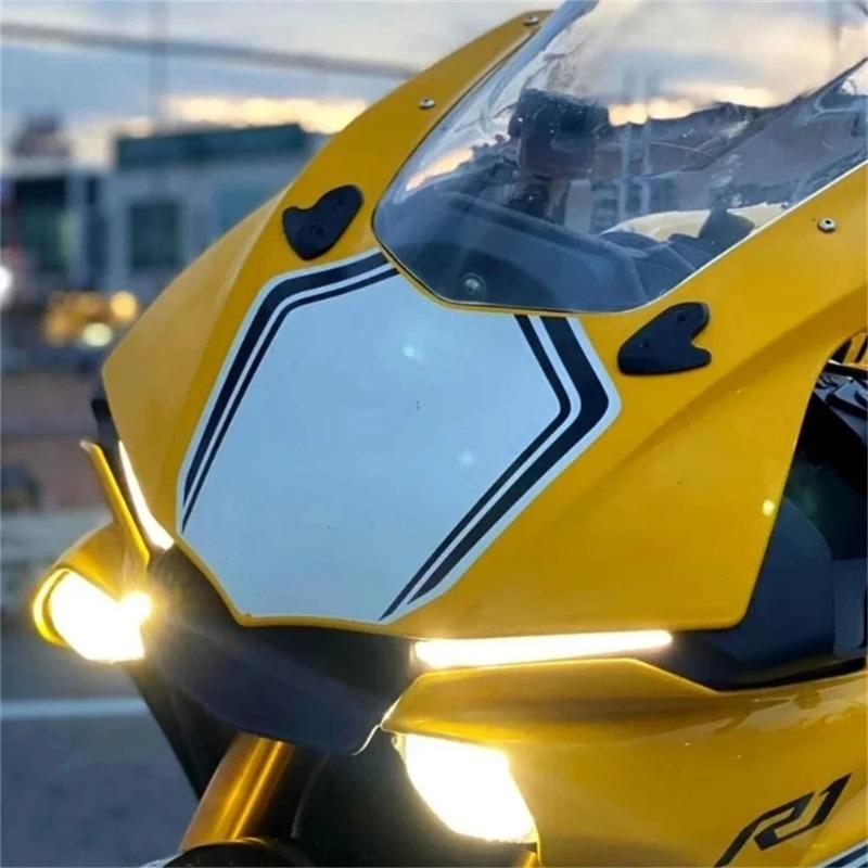 Mirror Block Off Base Plates Fit for Yamaha R1 2015- Mirror Hole Cover Plug Decorative Cap Mirror Driven Eliminators Black