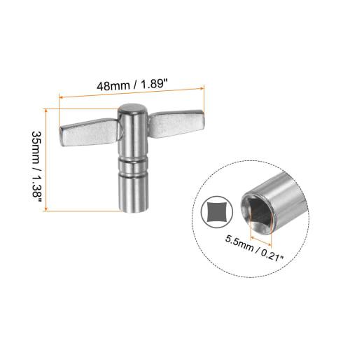 uxcell Drum Tuning Keys, Quick Release T-Shaped Drum Keys, Replacement for Drum Instruments, 3 Pieces