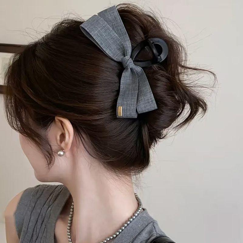 1pc Cowboy Bow Clip, New Popular High-end Hair Clip, Back of the Head, Large Plate Hair, Shark Clip Headband Accessory