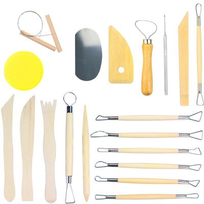 DIY Clay Sculpture Carving Tools Set: 5/6/7/8-Piece Double-headed Pottery Wheel Tools