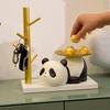 Taca do przechowywania kluczy Panda Żywica Taca do przechowywania posągów Pandy Dekoracyjna taca do przechowywania Pandy Dekoracja stołu domowego do salonu, biura, gabinetu